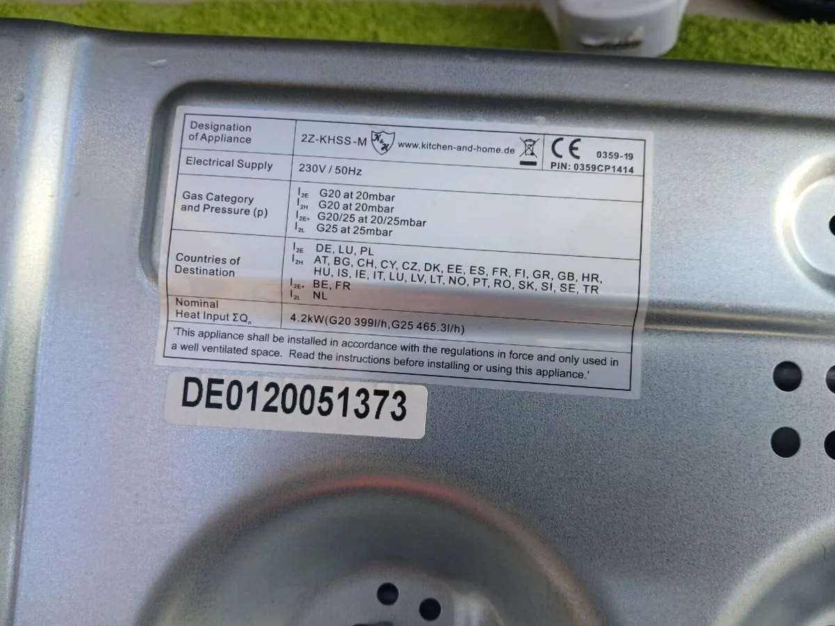 Gas Hob 2 Burner - Image 4