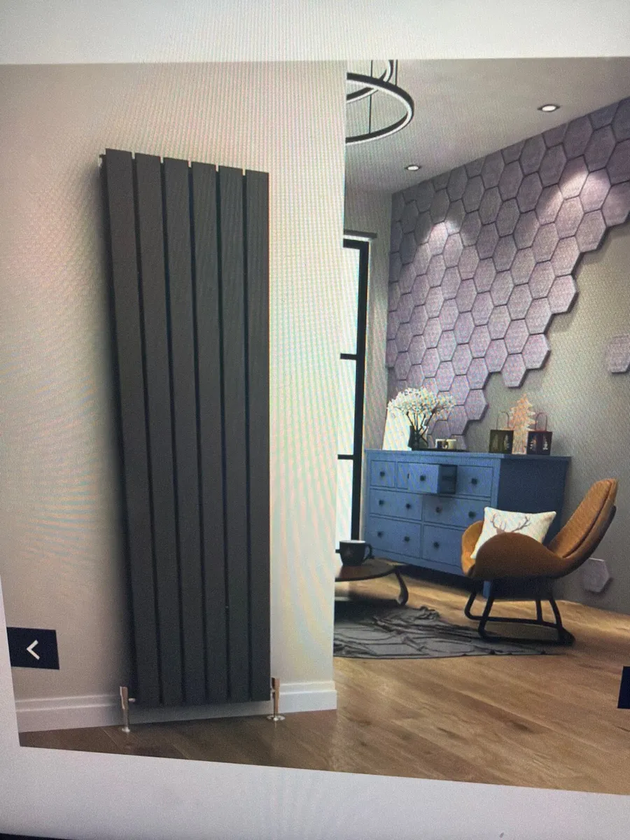 Anthracite vertical radiator