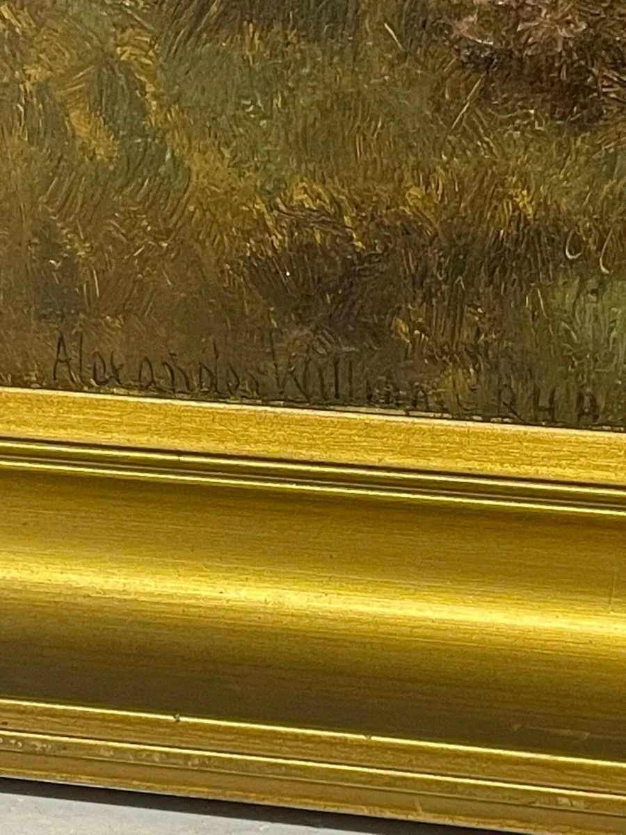 Alexander Williams RHA 1846-1930 oil board - Image 2