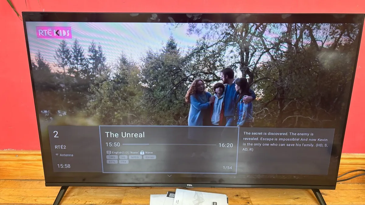 43” TCL QLED Smart TV weeks old - Image 4