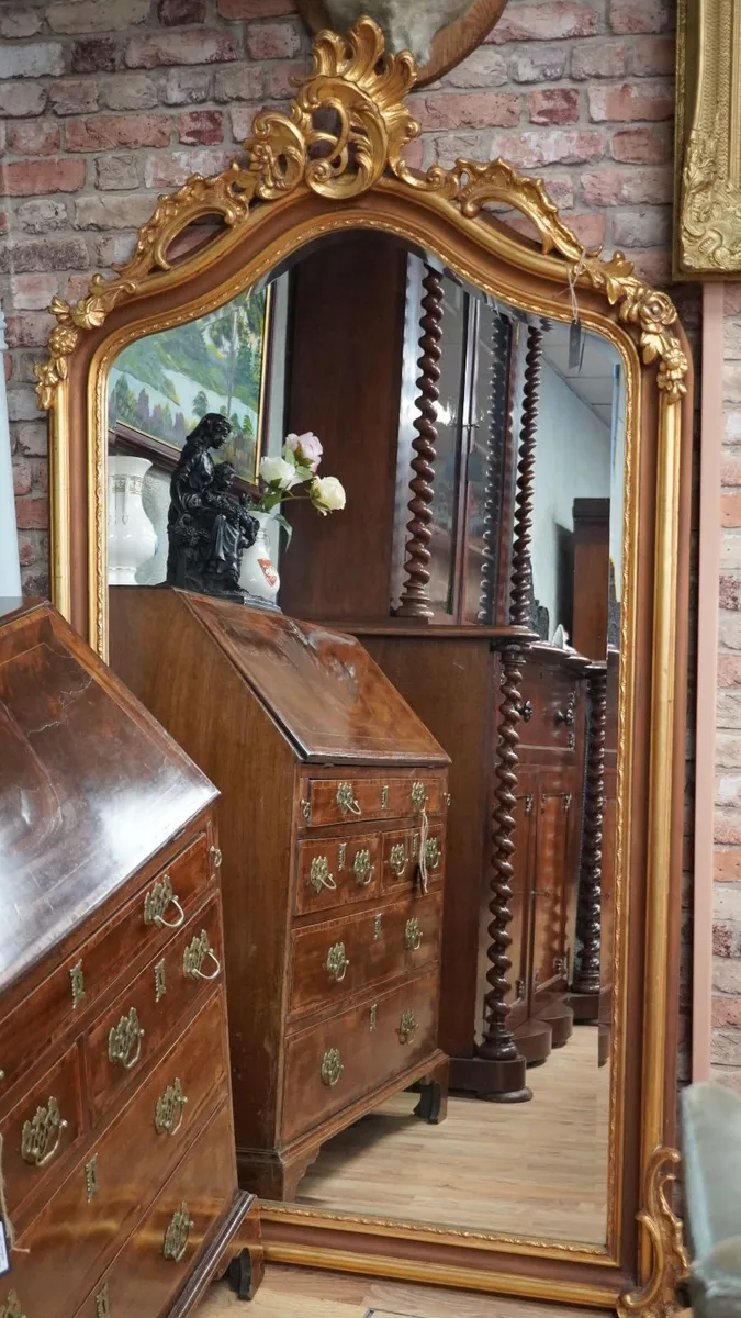 Large Bronzed & Gilt Mirror - Image 2