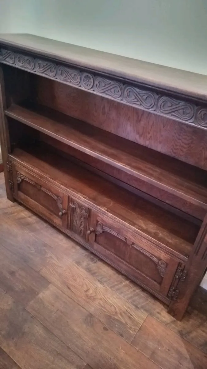 Vintage carved book case - Image 1