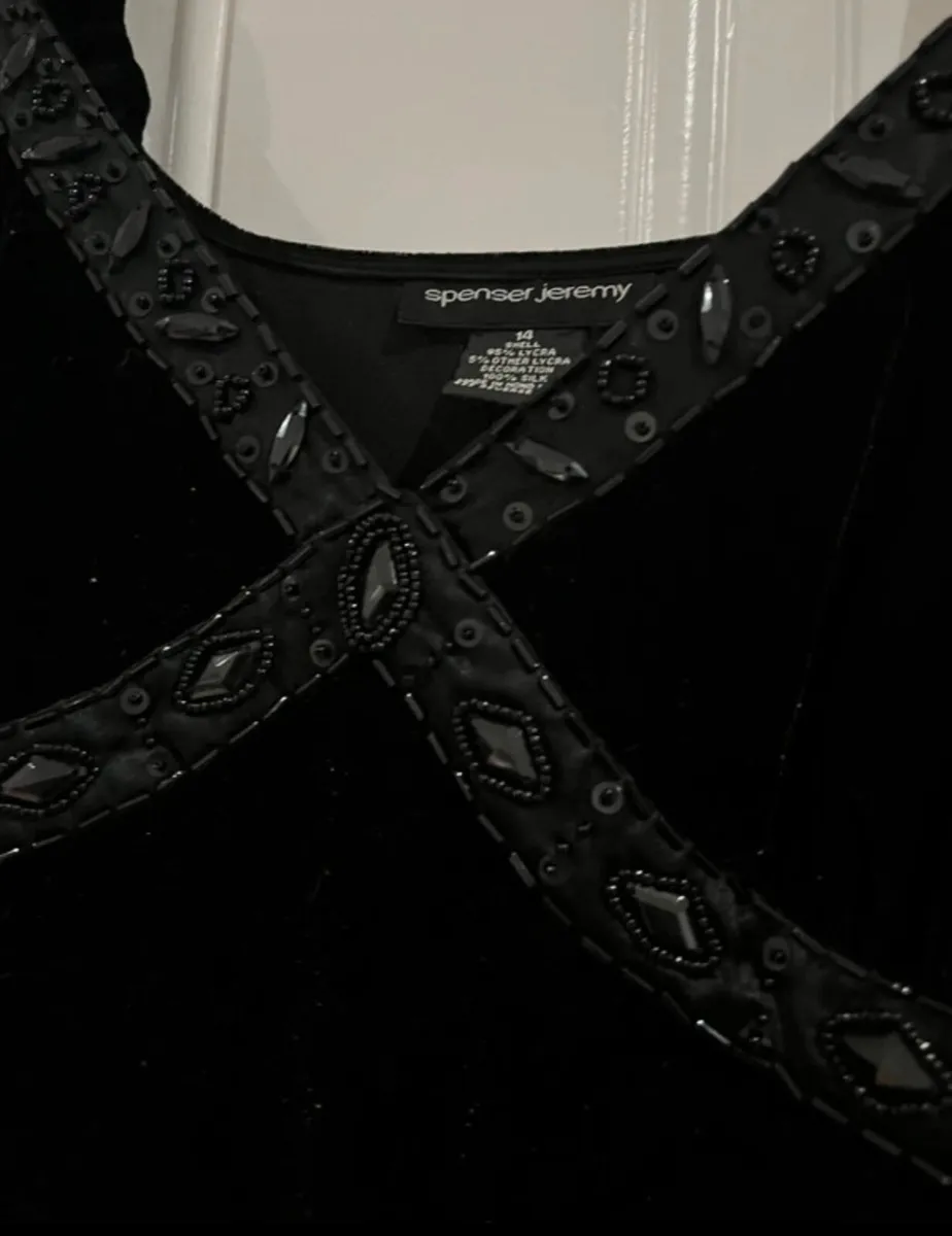 Vintage designer black dress - Image 2