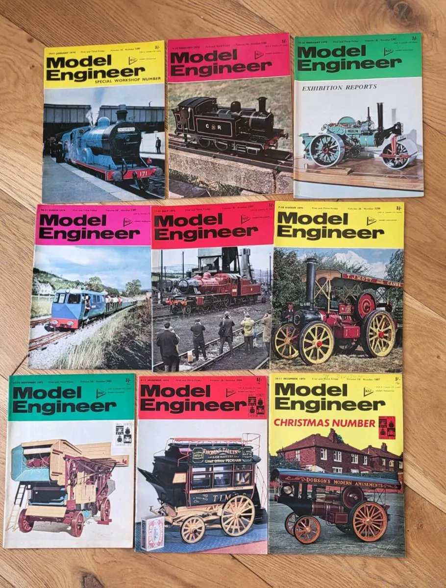 9 Model Engineer Magazines from 1970. - Image 1