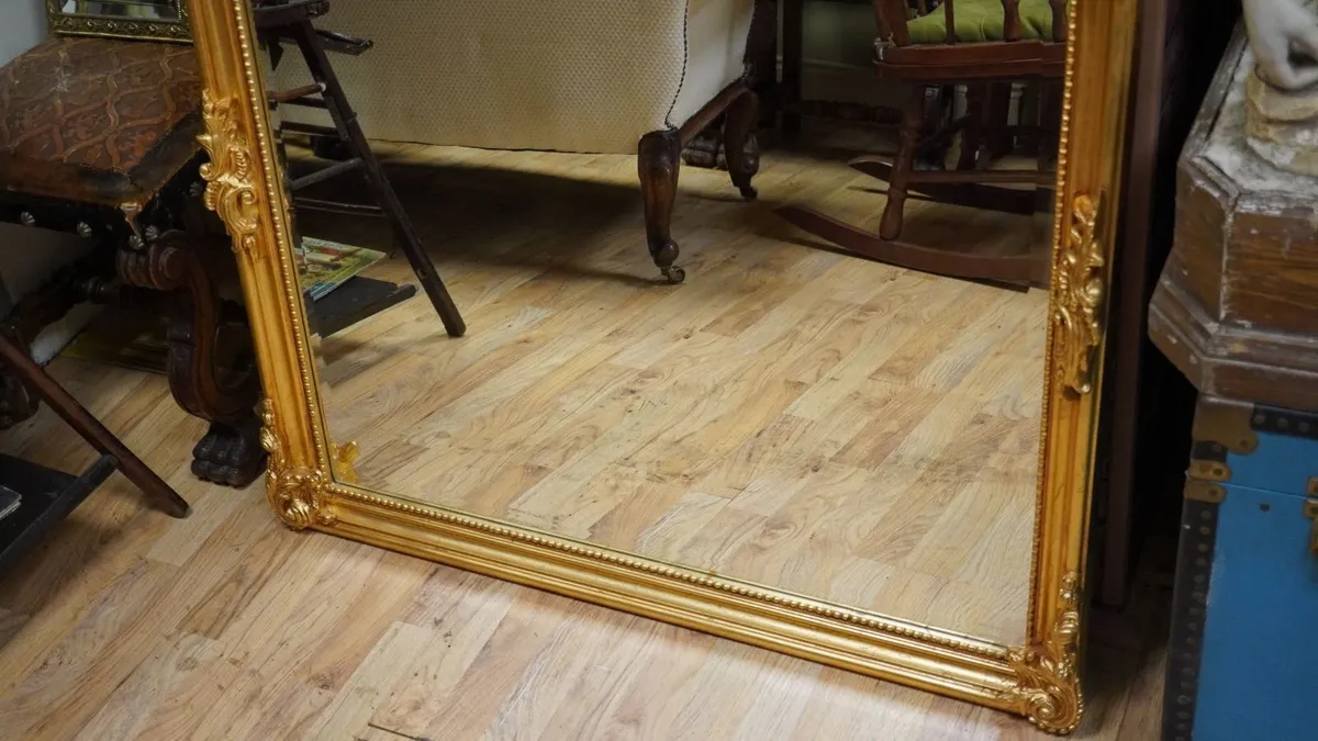 Gilt Overmantel Mirror - Image 3