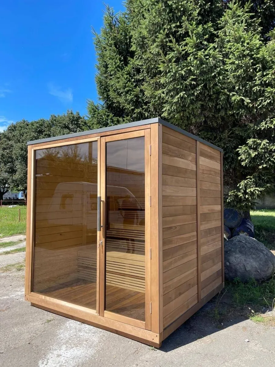 Outdoor Sauna 2.3 × 2.3 m — 3 to 5 People - Image 1