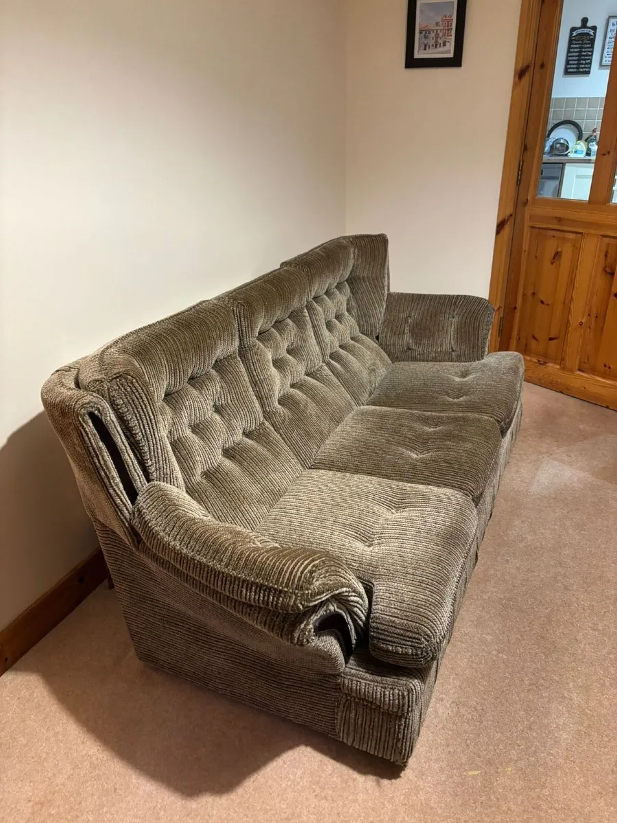 Comfy Jumbo Cord 3-Seater Sofa & Matching Armchair - Image 4