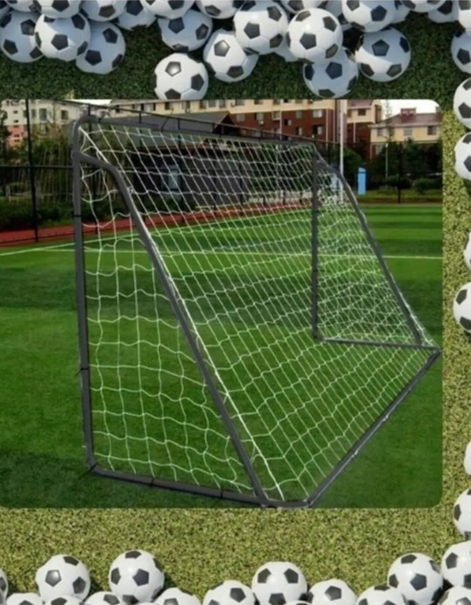 SALE! XXL Football training GOAL 240x150cm (black) - Image 2