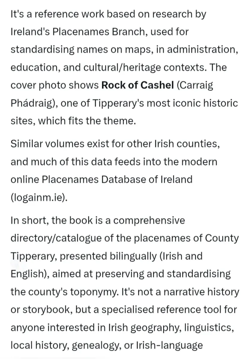 Liostaí Logainmneachta Tipperary Book - Image 4