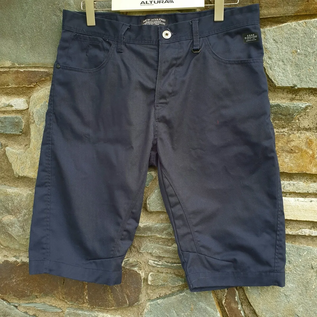 Jack & Jones Core navy shorts workwear loose fit - Image 1