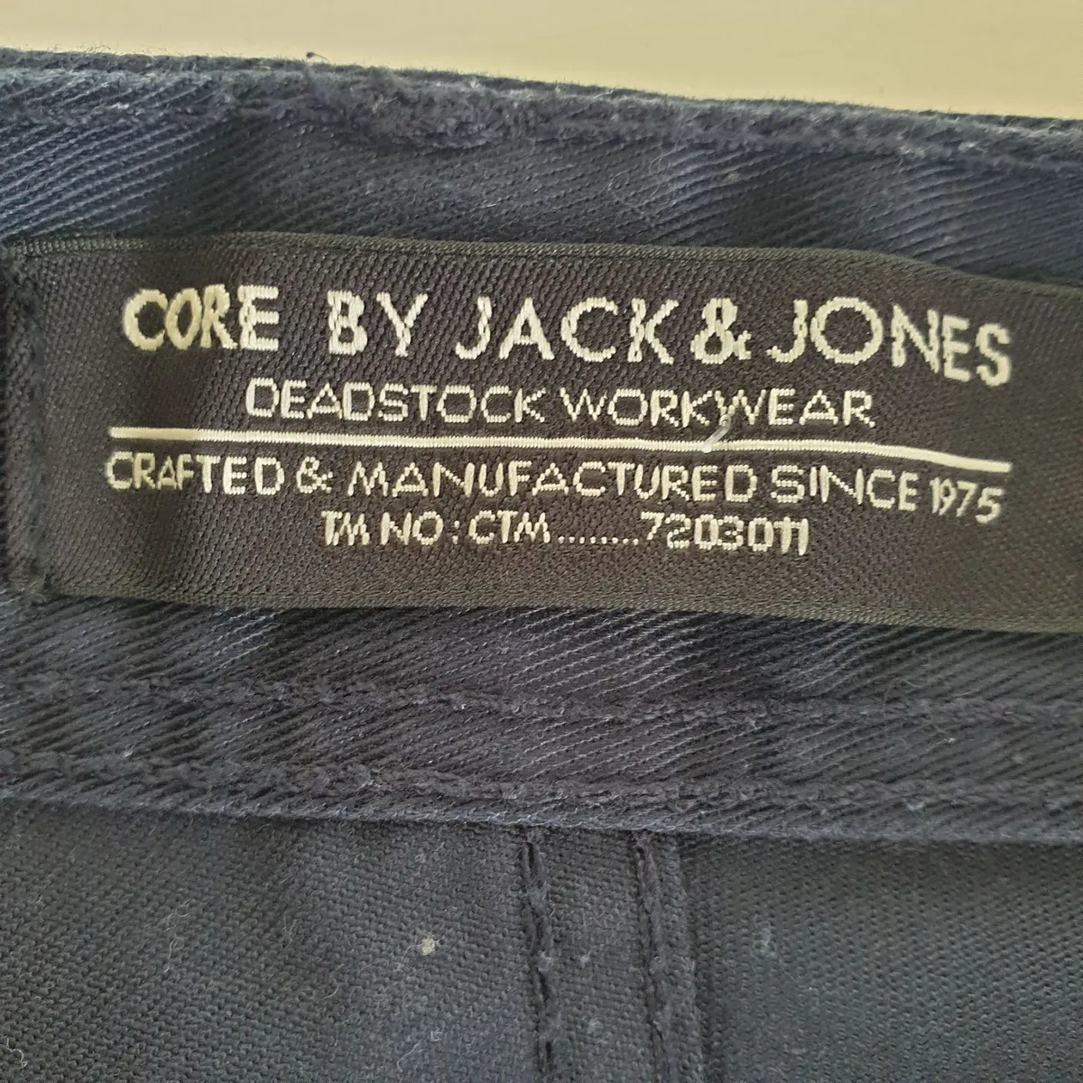 Jack & Jones Core navy shorts workwear loose fit - Image 3