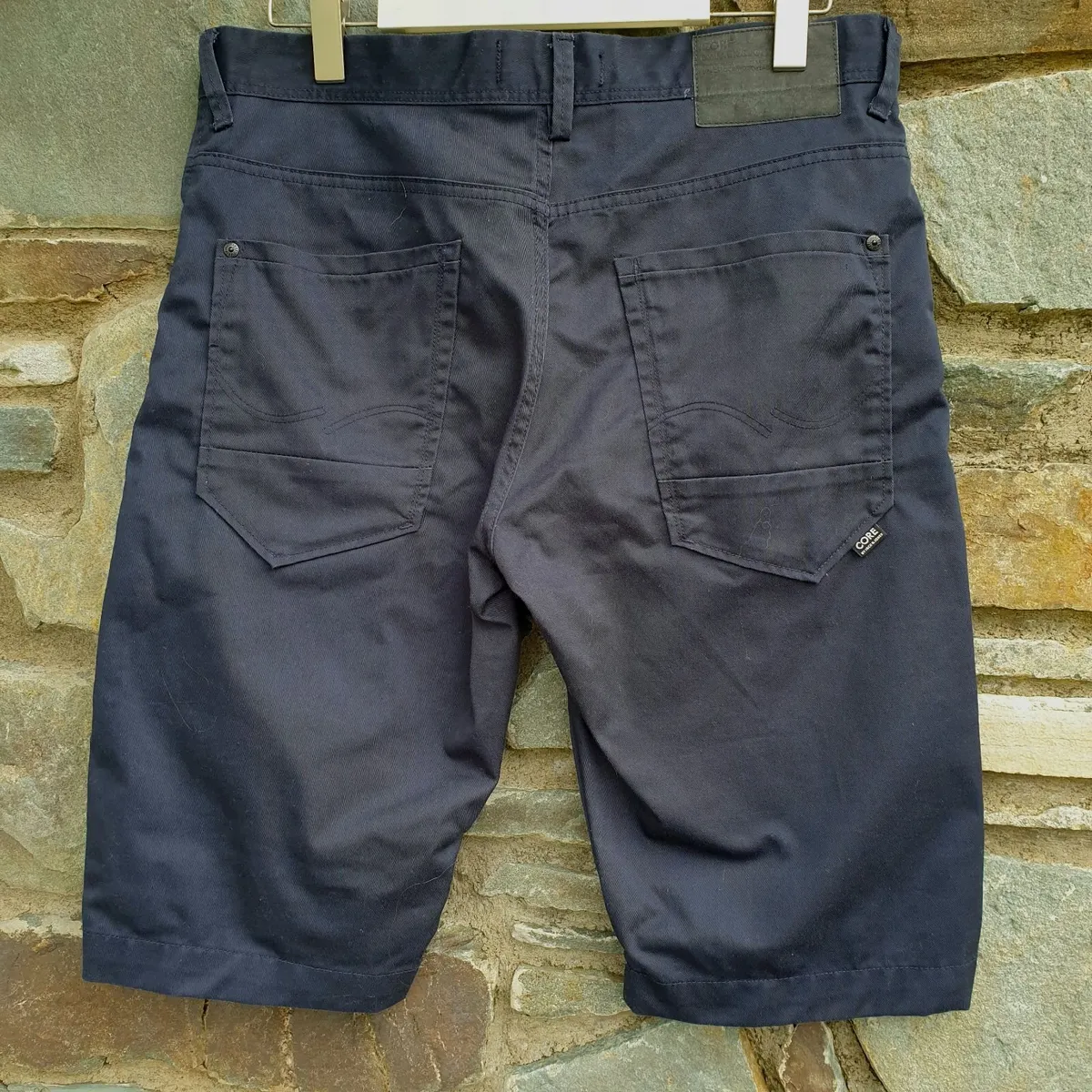 Jack & Jones Core navy shorts workwear loose fit - Image 2