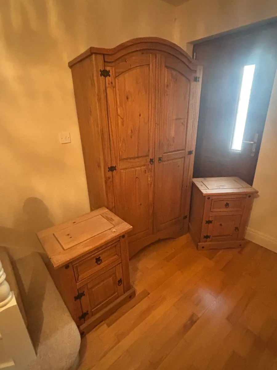 Wardrobe & 2 Bedside Lockers - Image 1
