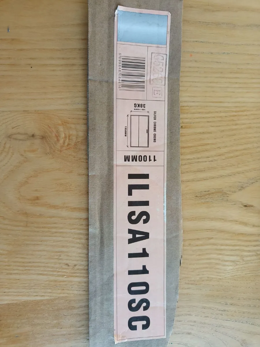 Flair Silver Chrome Slider Shower Door  - New - Image 2