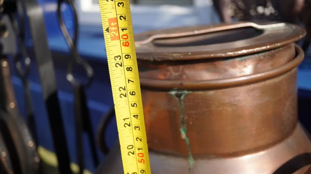 Vintage French Copper Milk Churn - Image 4