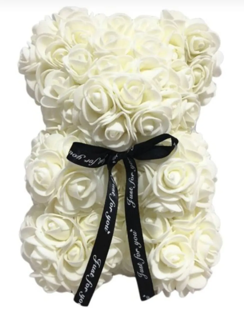 Rose bear 25 cm free packaging - Image 4