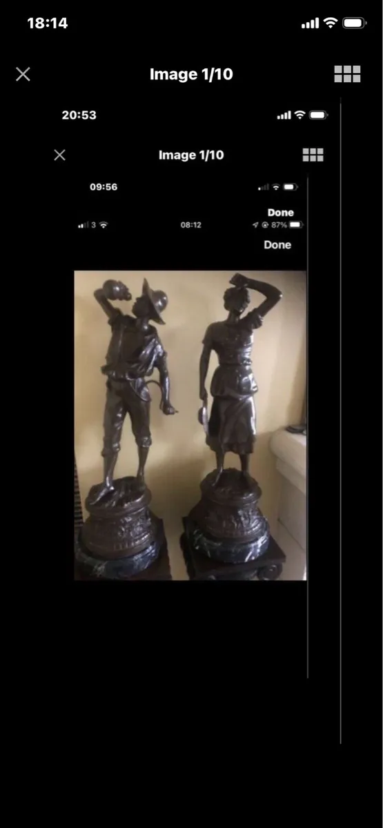 Antique Bronze Statues - Image 1