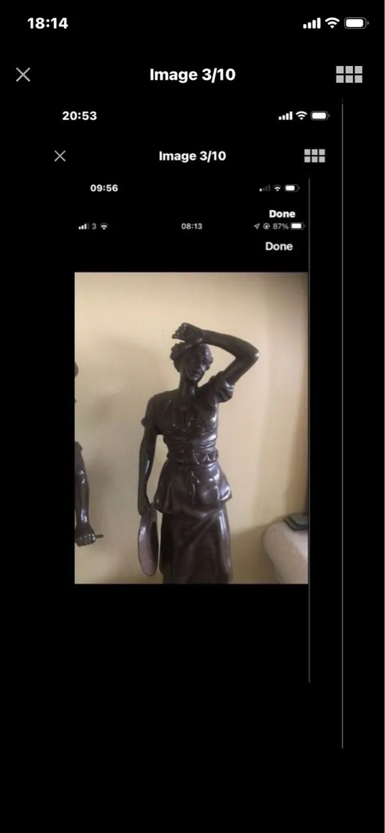 Antique Bronze Statues - Image 2