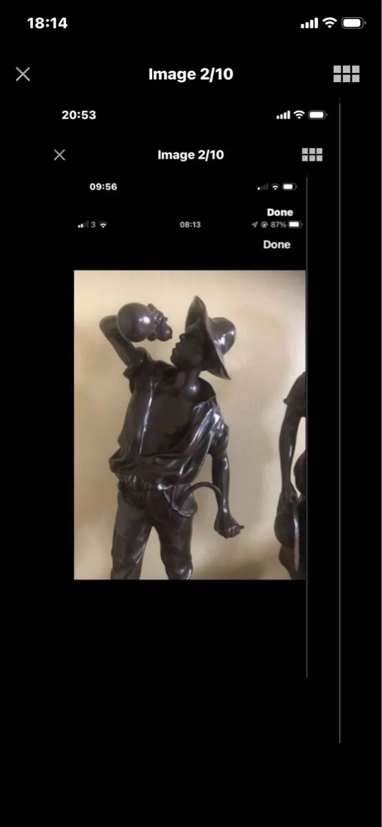 Antique Bronze Statues - Image 3