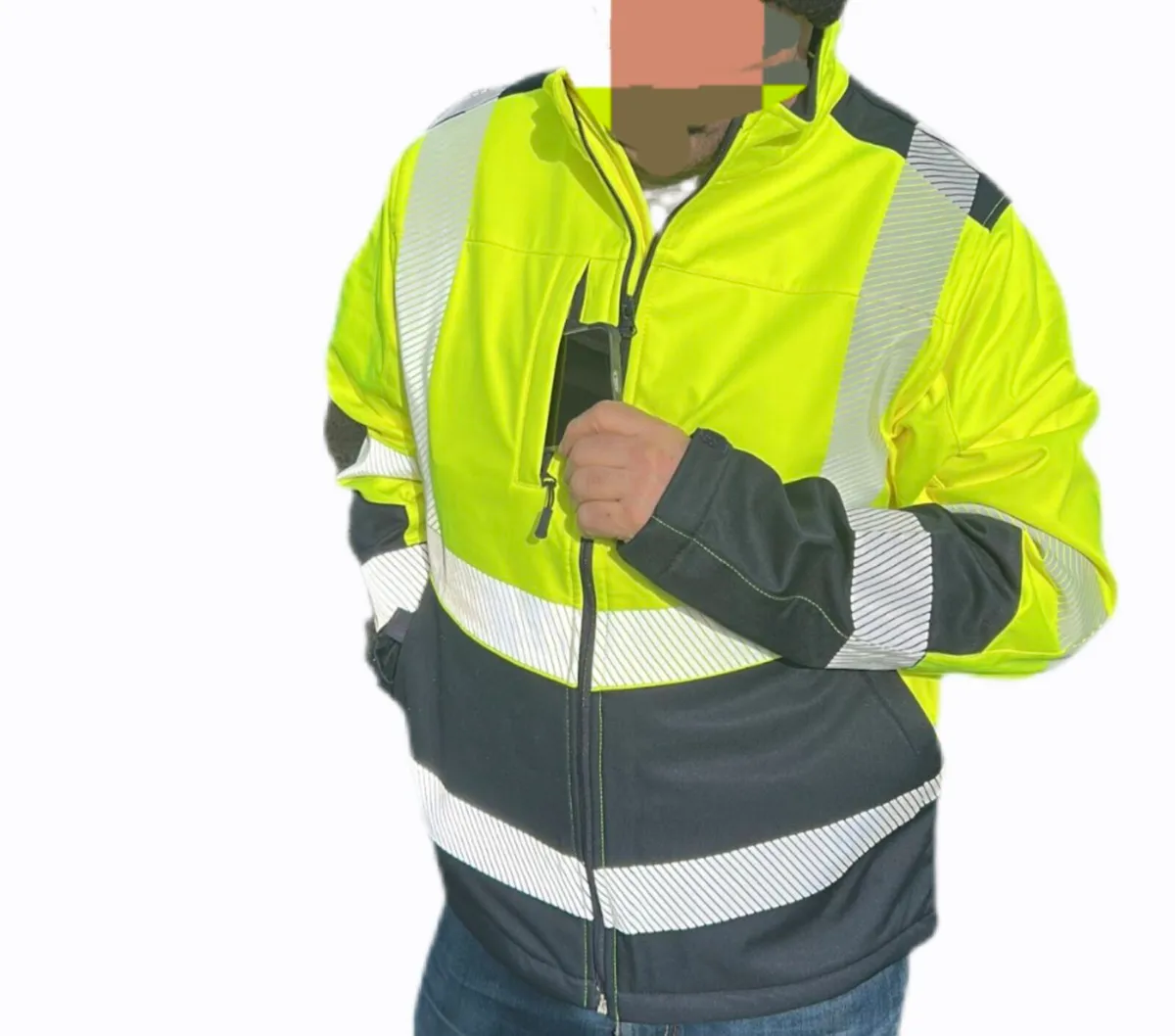 Men's Supertouch Hi Vis Softshell Jacket - Image 2
