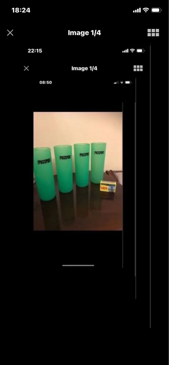 Rare Passport Scotch Whisky Glasses (4) - Image 1