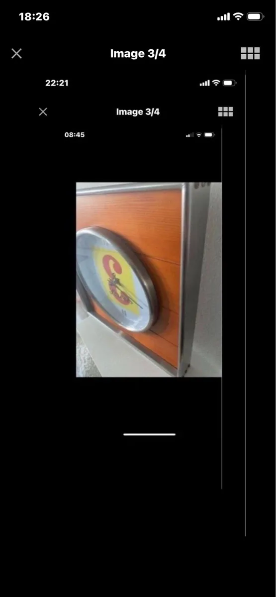 Rare J & B Bar Clock - Image 3