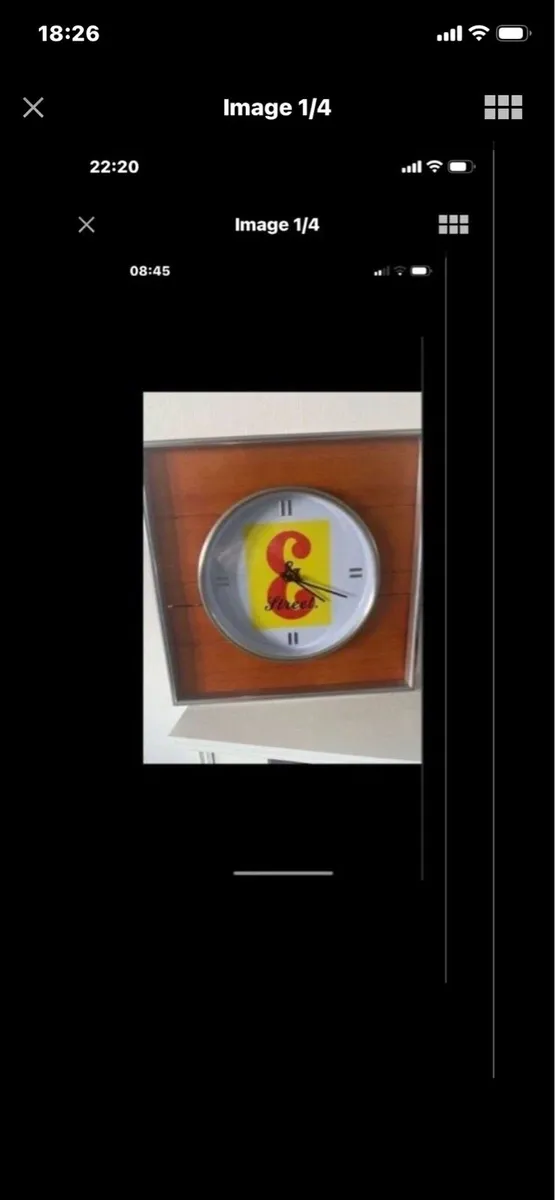 Rare J & B Bar Clock - Image 1