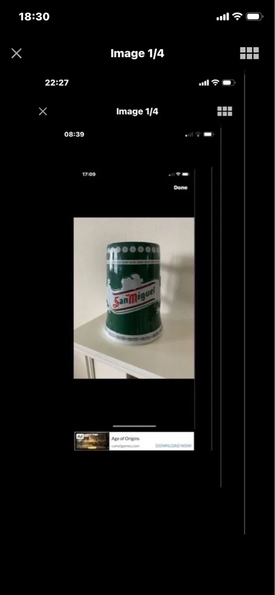 Rare San Miguel Ceramic Tankard - Image 1