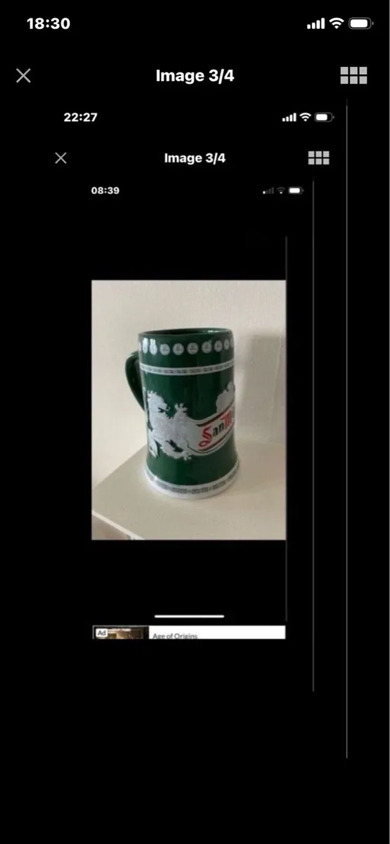 Rare San Miguel Ceramic Tankard - Image 3