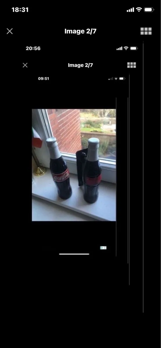 Very Rare Coca  Coka Metal Door Handles - Image 2