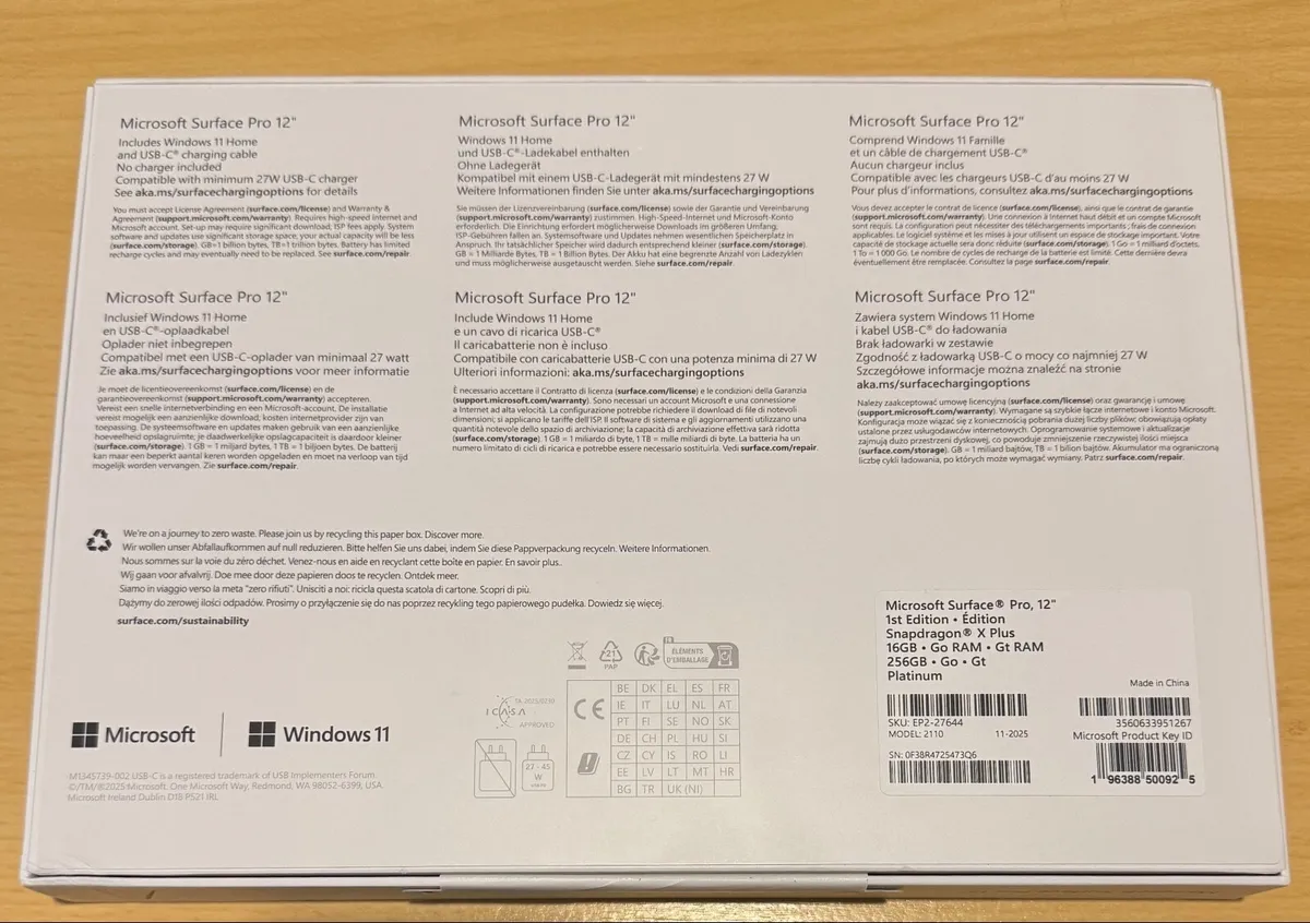 Microsoft Surface Pro12 inch 16GB 256GB Snapdragon - Image 2