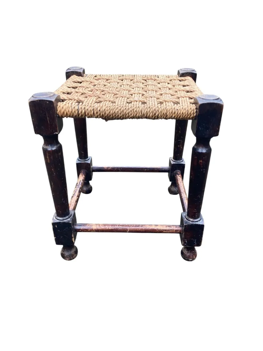 Vintage Stool - Sugan Seat. - Image 3