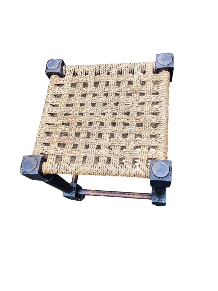 Vintage Stool - Sugan Seat. - Image 2