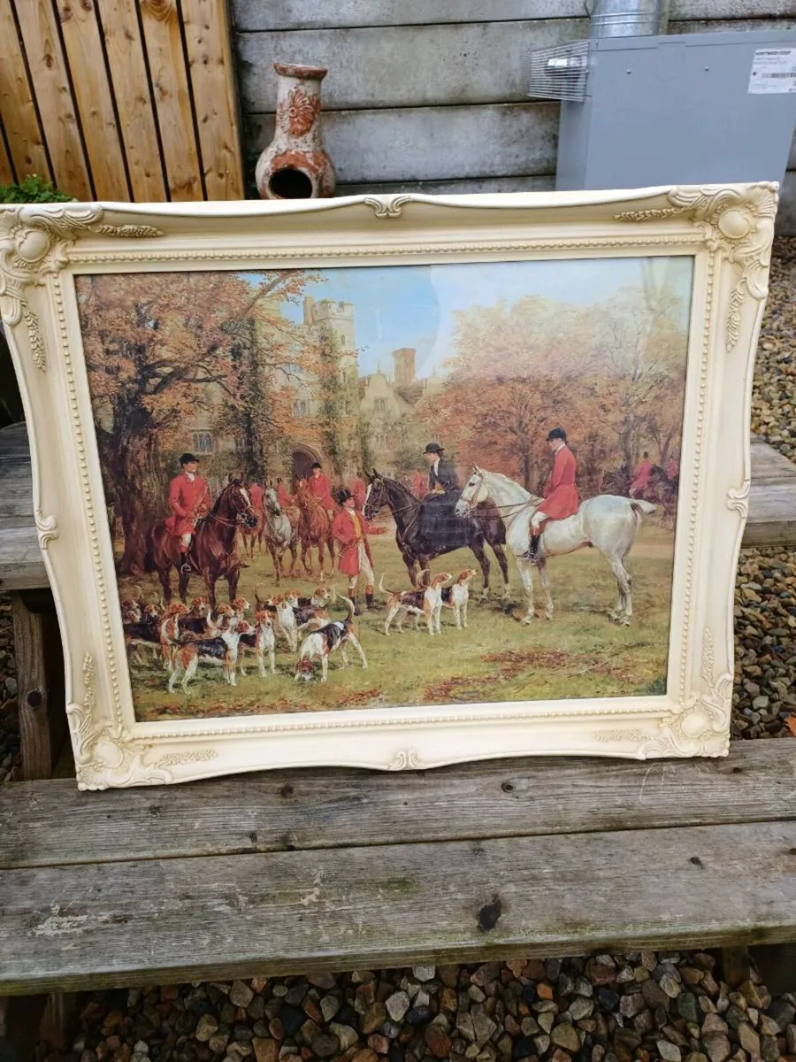 Vintage Fox-Hunting Picture - Image 3