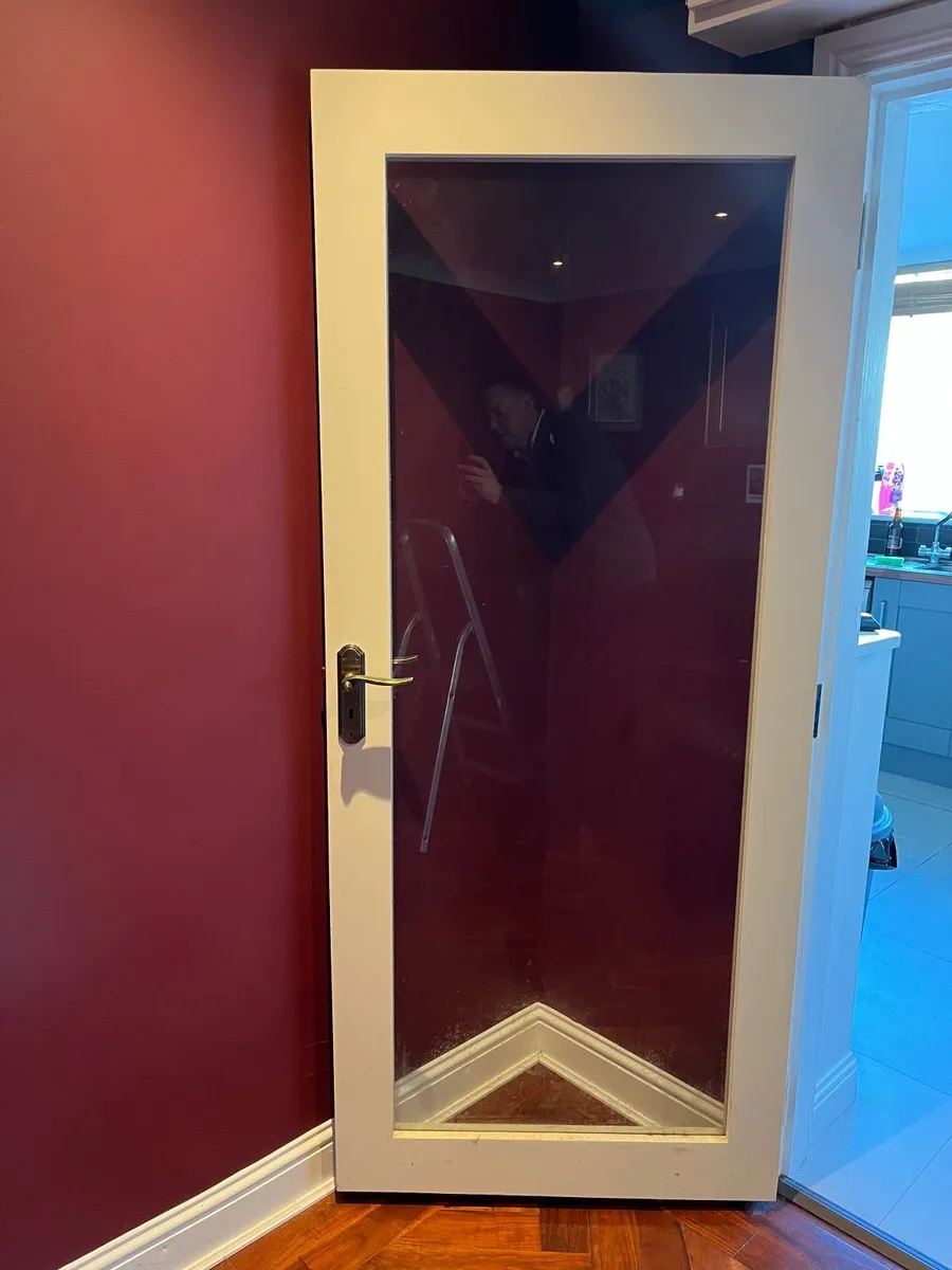 Interior glass wood frame door - Image 1