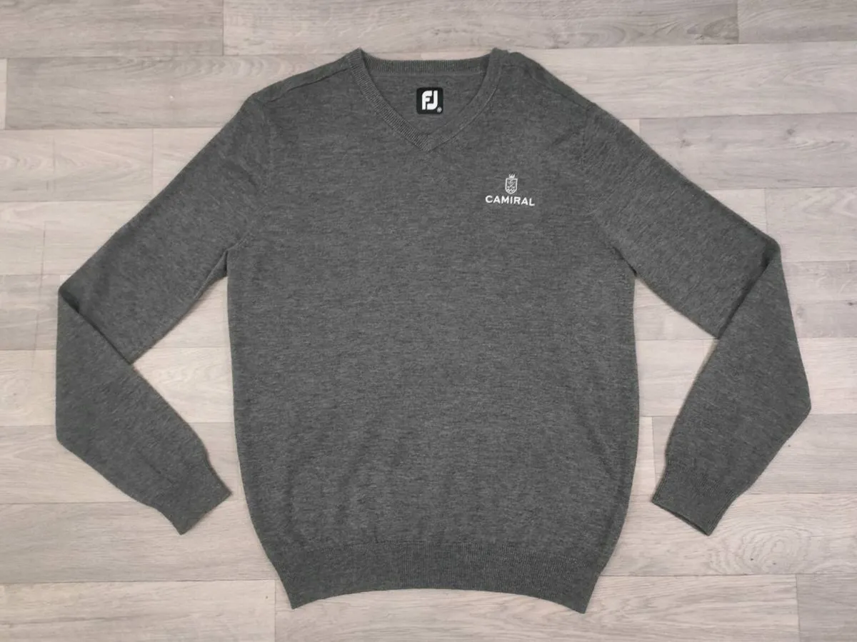 FootJoy FJ Wool Blend Golf Jumper Mens Medium - Image 1
