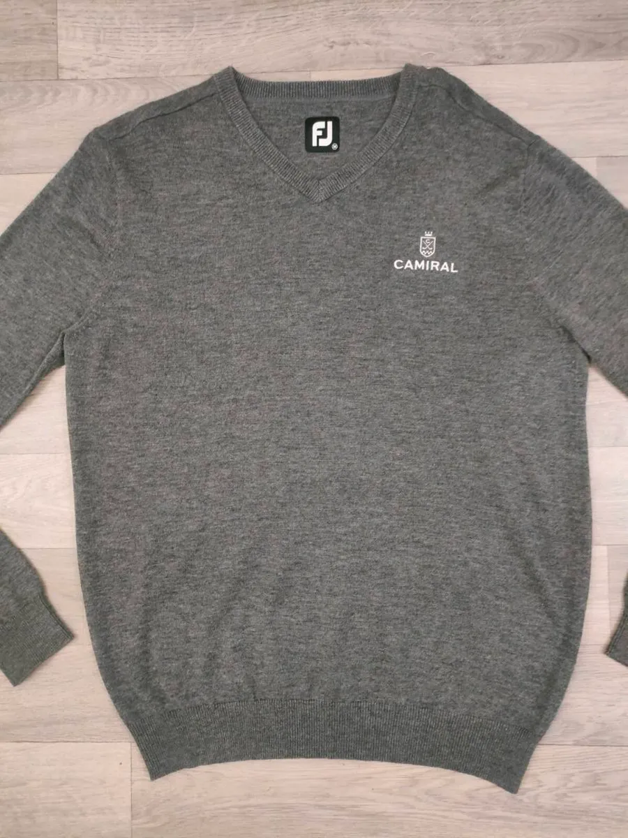 FootJoy FJ Wool Blend Golf Jumper Mens Medium - Image 2