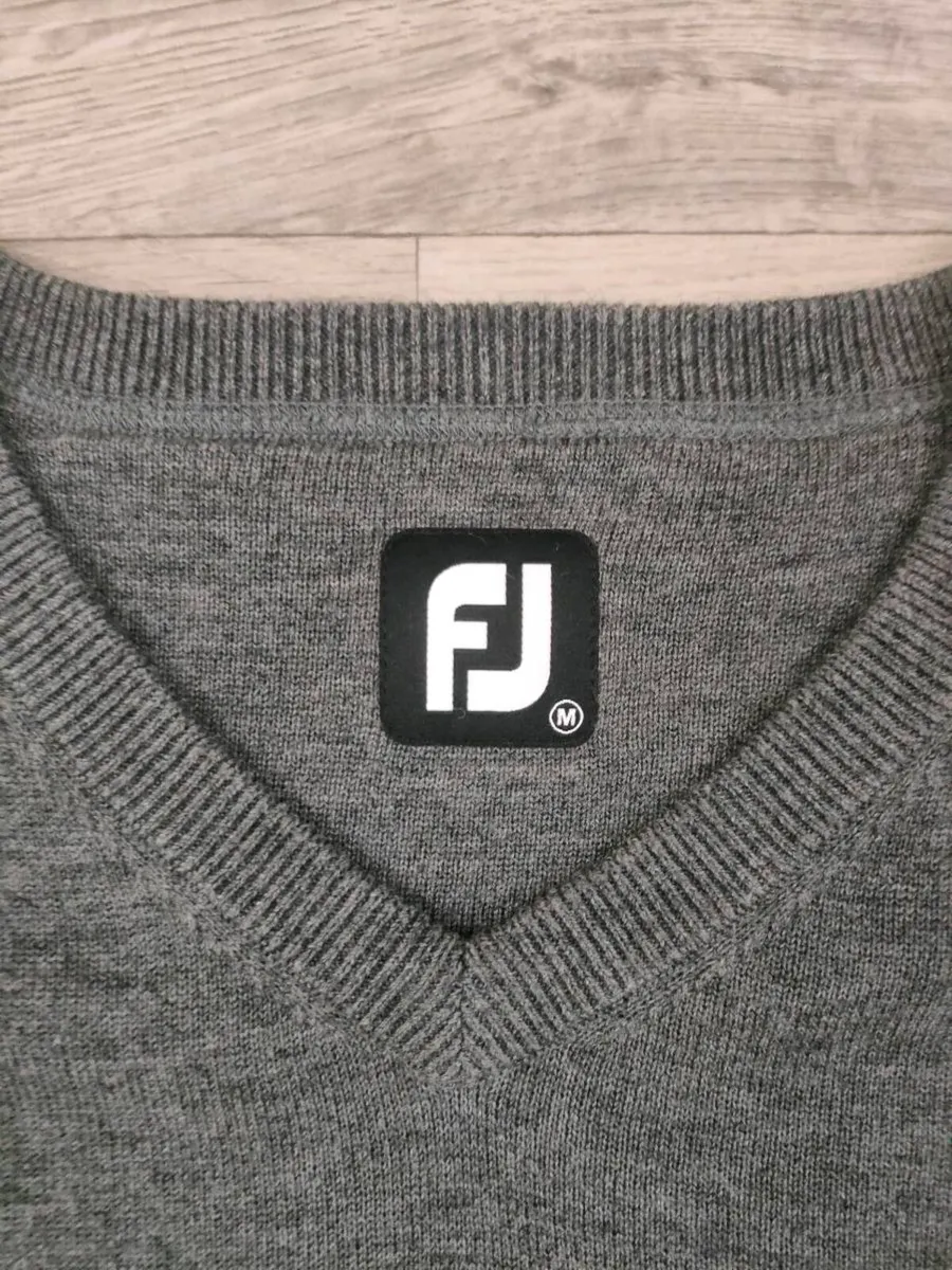 FootJoy FJ Wool Blend Golf Jumper Mens Medium - Image 4