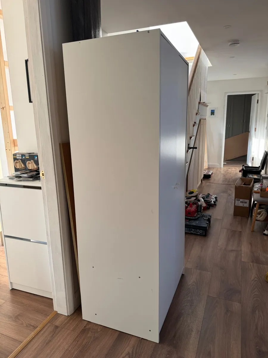 IKEA Kleppstad White 2 Door Wardrobe - Image 3