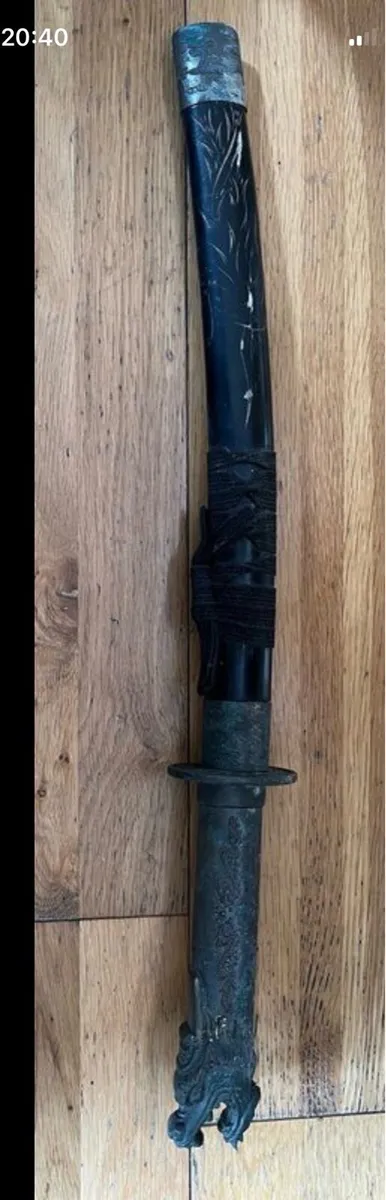 Vintage Chinese Dragon Head Knife - Image 2