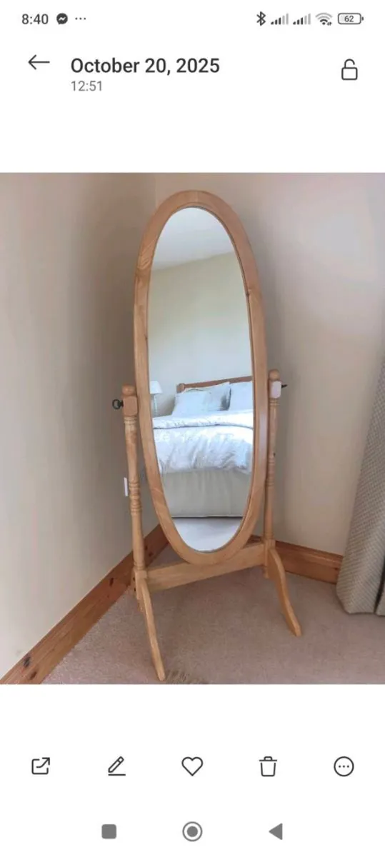 Beautiful solid new free standing mirror 40 Euro - Image 1