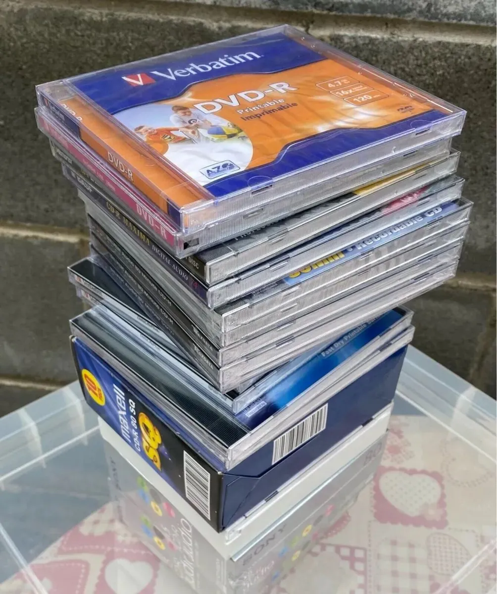 Various Selection of NEW Blank CDs and DVDs - Image 1