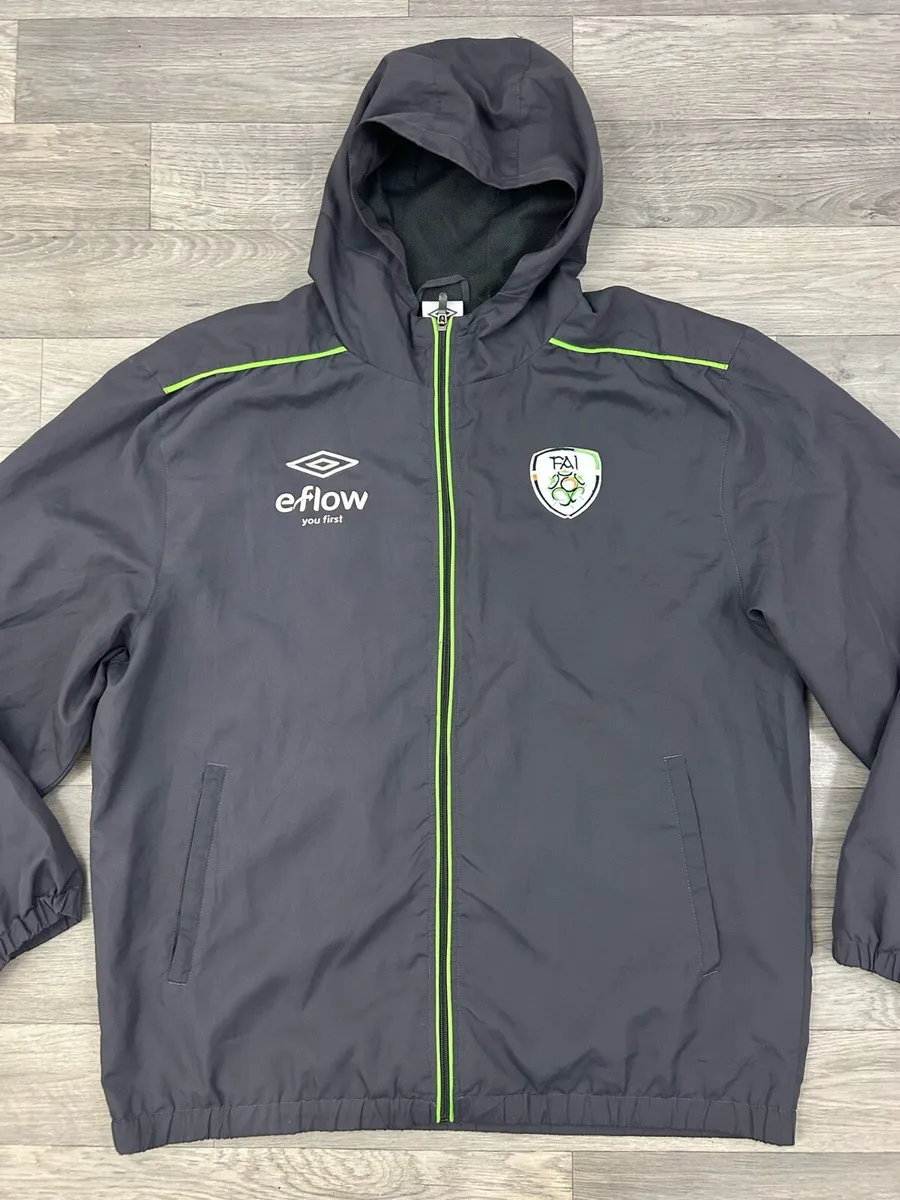 Vintage Umbro Ireland Hooded Jacket Mens Large - Image 2