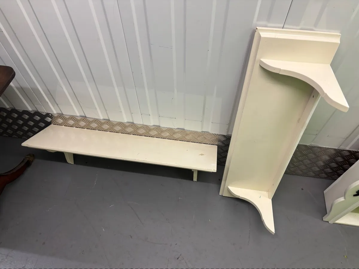 Single bed frame and children’s bedroom shelves - Image 3