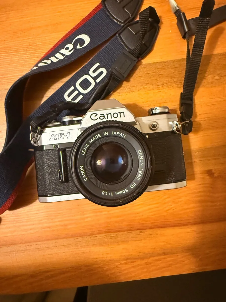 Canon Ae-1 Film Camera with Lens - Image 1