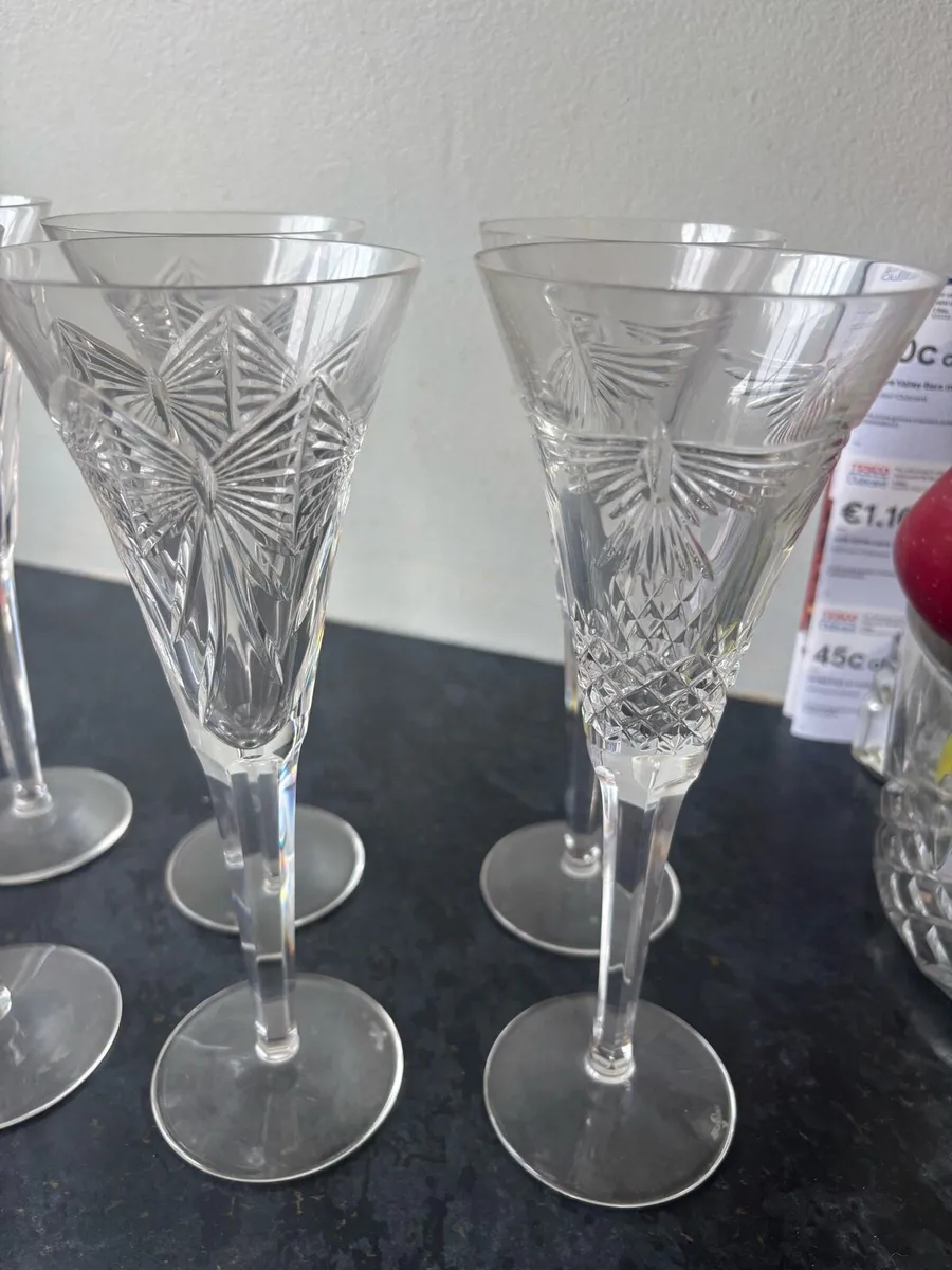 Waterford crystal millennium flutes 10 glasses box - Image 4