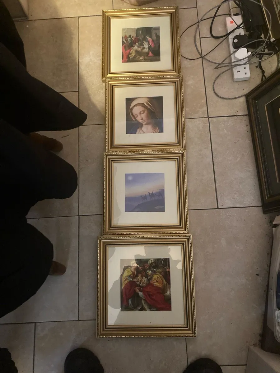 Collection religious framed pictures free postage - Image 1