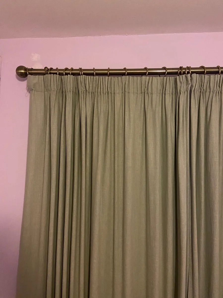 Sage linen blend M&S Curtains - Image 1