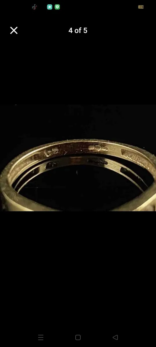 Beautiful 9ct Gold Ring - Image 3