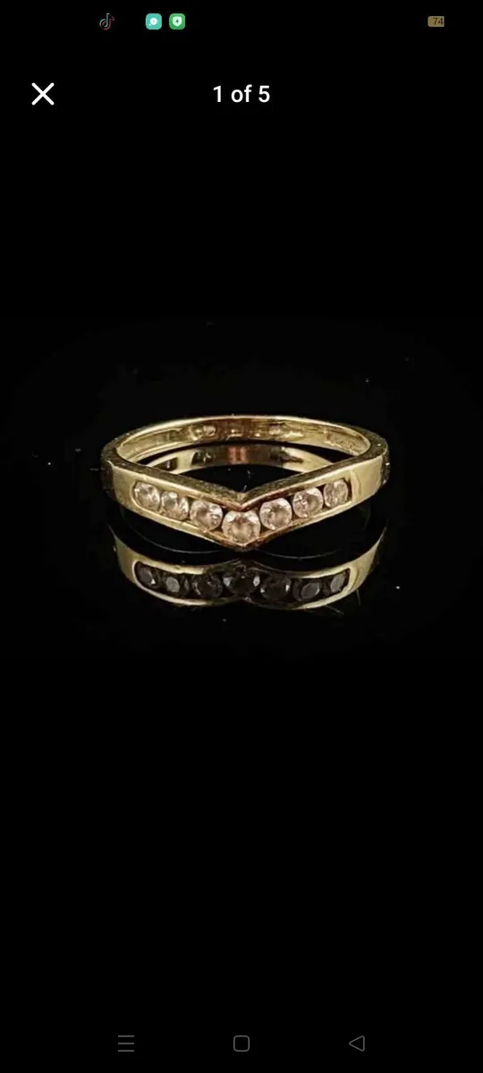 Beautiful 9ct Gold Ring - Image 4